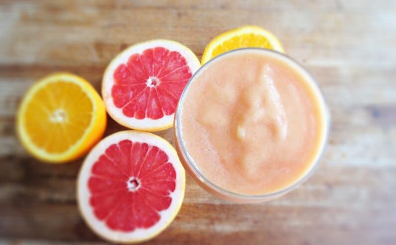 smoothie and grapefruit and oranges for weight loss