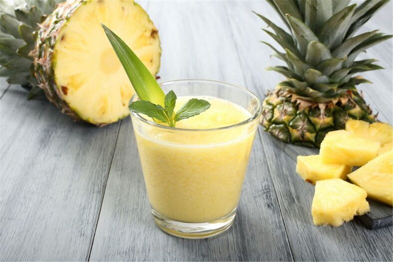 smoothie for thinning pineapple