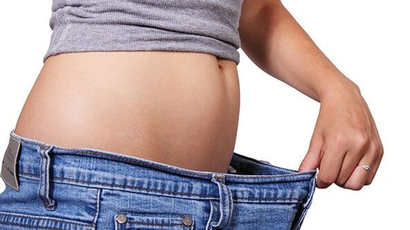 big jeans after belly slimming