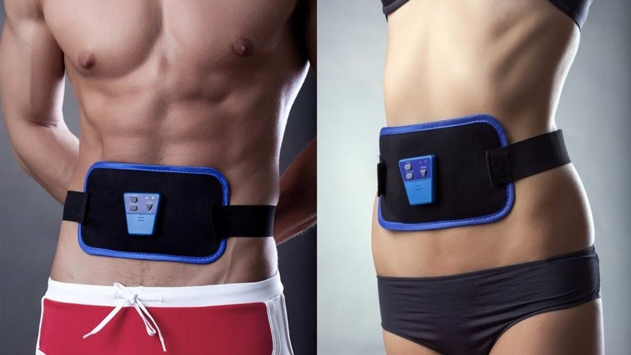 electric belt for slimming the abdomen